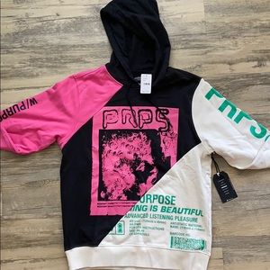 PRPS COLUMBIA COLOR-BLOCK GRAPHIC HOODIE